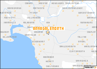 map of Armadale North