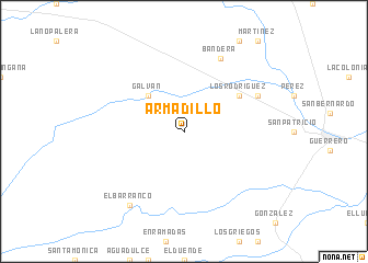 map of Armadillo
