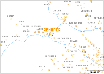 map of Armanca