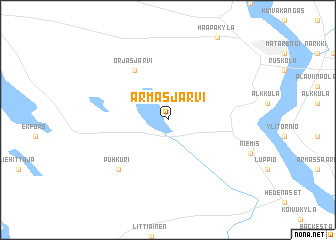 map of Armasjärvi