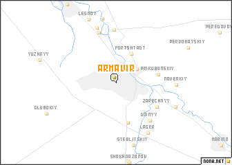 map of Armavir
