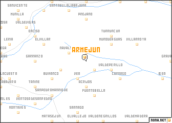 map of Armejún