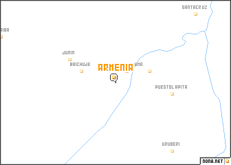 map of Armenia