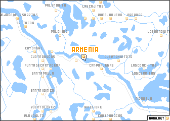 map of Armenia