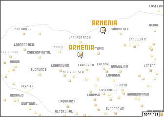 map of Armenia