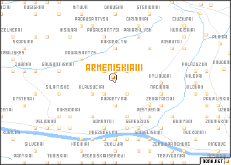 map of Armeniškiai II