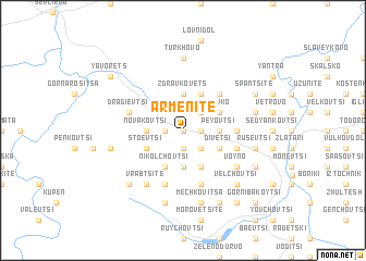 map of Armenite