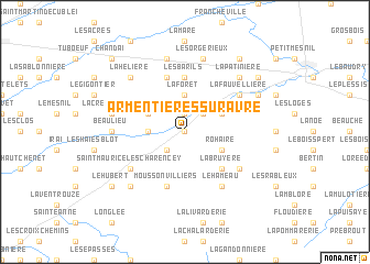 map of Armentières-sur-Avre