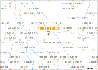 map of Armentieux