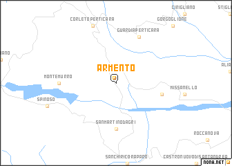 map of Armento
