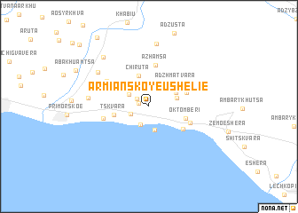 map of Armianskoye Ushelie