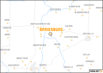 map of Armiesburg