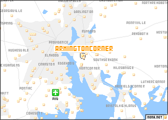 map of Armington Corner