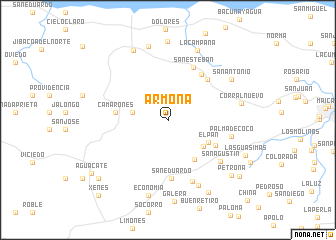 map of Armona