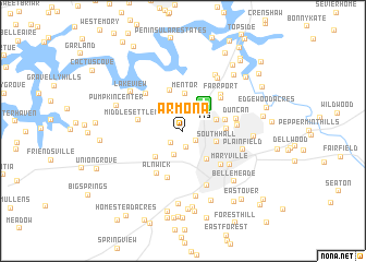 map of Armona