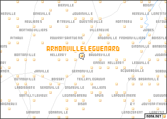 map of Armonville-le-Guénard