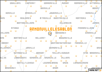 map of Armonville-le-Sablon