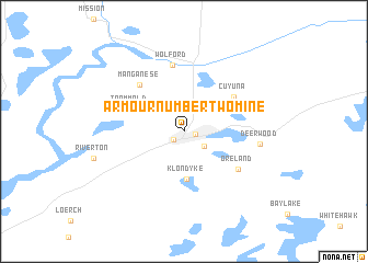 map of Armour Number Two Mine