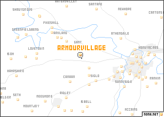 map of Armour Village