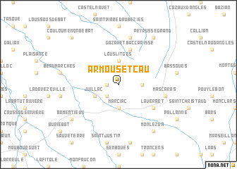 map of Armous-et-Cau