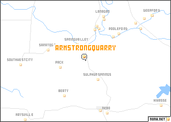 map of Armstrong Quarry