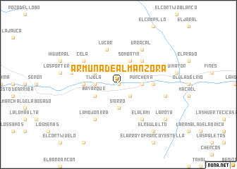 map of Armuña de Almanzora