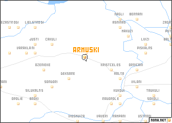 map of Armuški