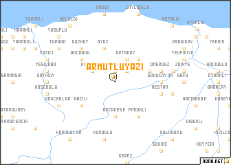 map of Armutluyazı