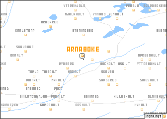 map of Årnaböke