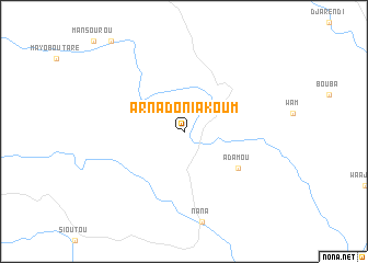map of Arnado Niakoum