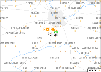 map of Arnage