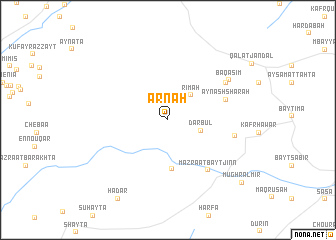 map of ‘Arnah