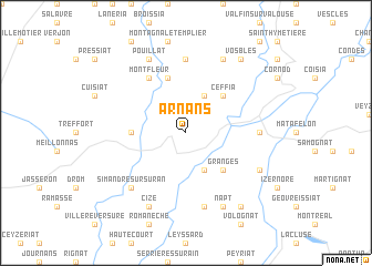 map of Arnans