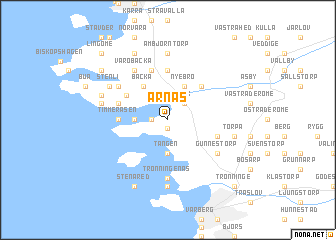 map of Årnäs