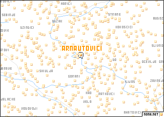 map of Arnautovići