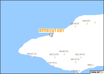 map of Arnavutköy