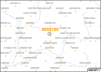 map of Arnayon