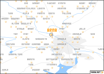 map of Ärna