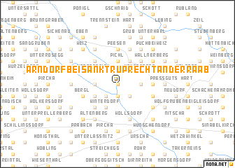 map of Arndorf bei Sankt Ruprecht an der Raab