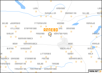 map of Arnebo