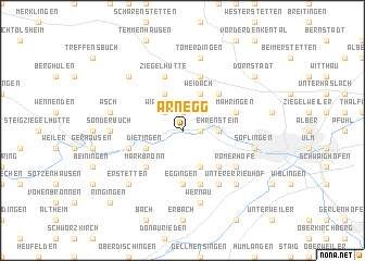 map of Arnegg