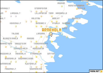 map of Arneholm