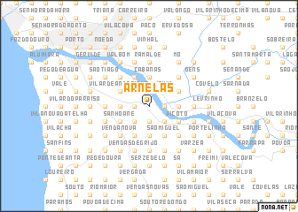 map of Arnelas