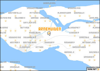 map of Arnemuiden