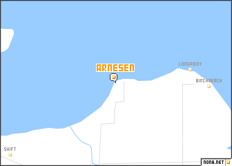 map of Arnesen