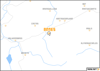 map of Arnés