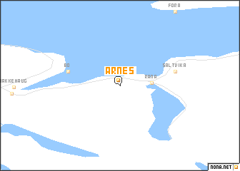map of Arnes