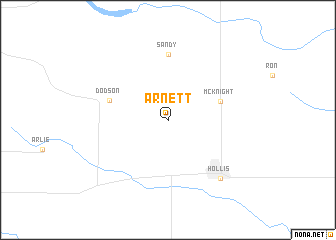 map of Arnett