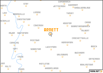 map of Arnett