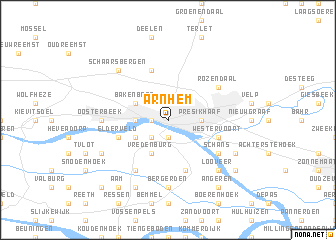 map of Arnhem